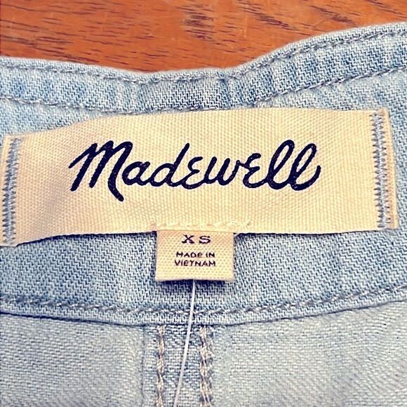 Madewell Pleated Short Sleeve Top XS - Picture 6 of 9